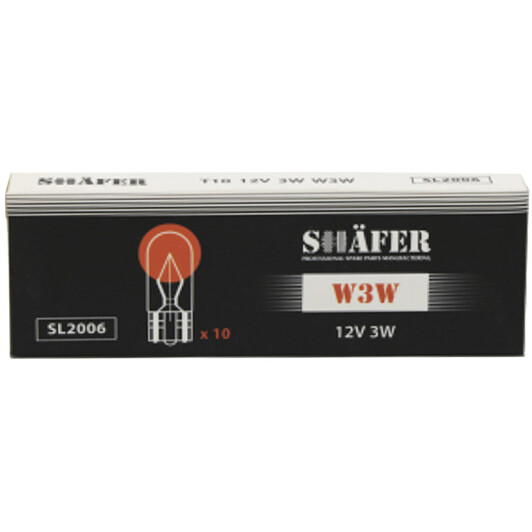 Автолампа Shafer W3W W2,1x9,5d 3 W SL2006