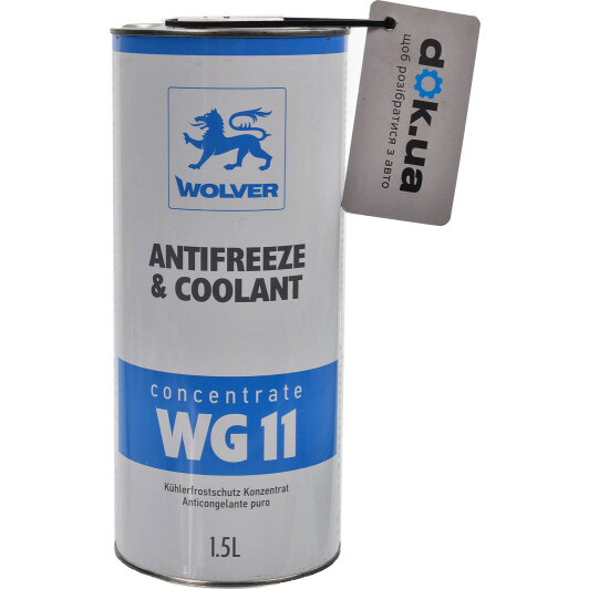 Wolver Antifreeze & Coolant WG11 G11 синий концентрат антифриза