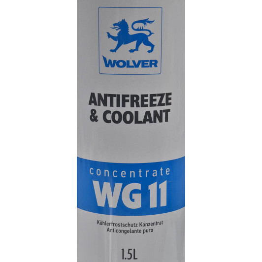 Wolver Antifreeze & Coolant WG11 G11 синий концентрат антифриза