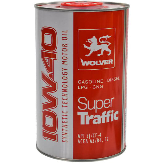 Моторное масло Wolver Super Traffic 10W-40 1 л на Renault 21