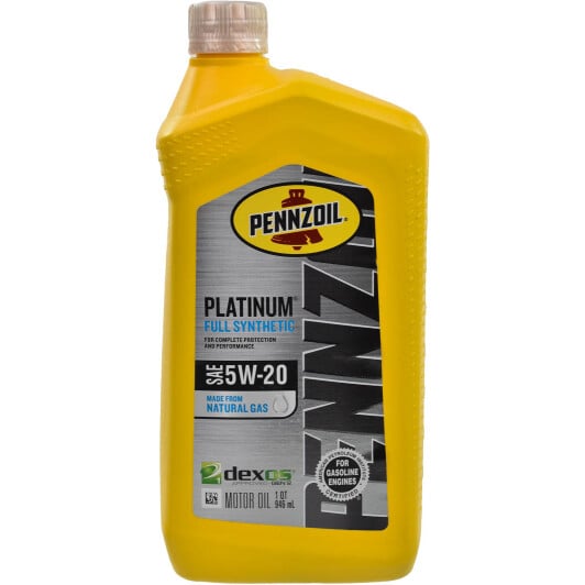 Моторное масло Pennzoil Platinum 5W-20 на Dodge Challenger
