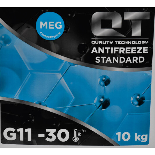 Готовый антифриз QT MEG Standard G11 синий -30 °C 10 л