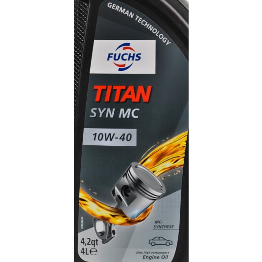 Моторное масло Fuchs Titan Syn MC 10W-40 4 л на Opel Vivaro