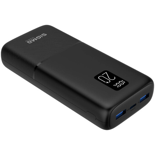 Повербанк Sigma SI20A2QL 20000 mAh 22.5 Вт чёрный