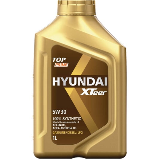 Моторное масло Hyundai XTeer TOP Prime 5W-30 на Hyundai Matrix