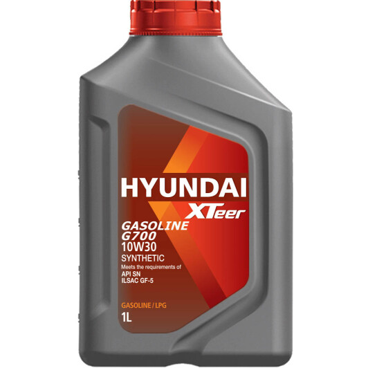 Моторное масло Hyundai XTeer Gasoline G700 10W-30 1 л на Toyota Sequoia