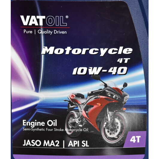 4T Vatoil Motorcycle FS 10W-40, 1 л (50503) моторна олива 4T 1 л