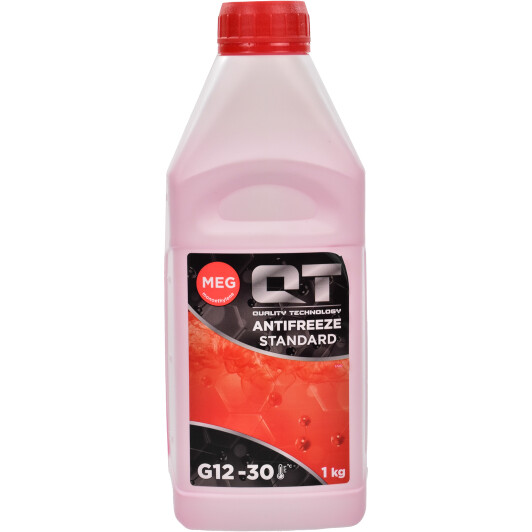 Готовый антифриз QT MEG Standard G12 красный -30 °C