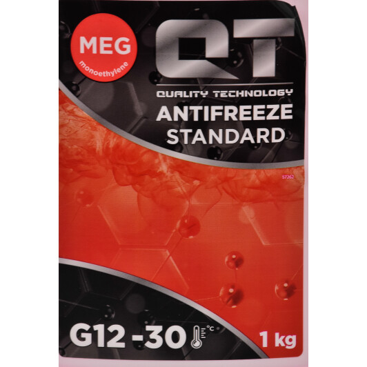 Готовый антифриз QT MEG Standard G12 красный -30 °C