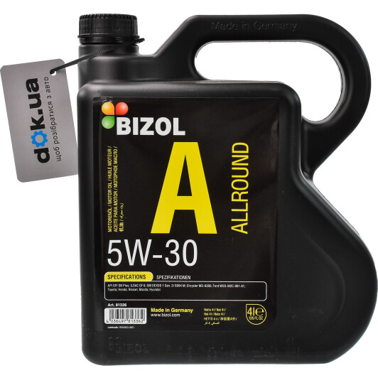 Моторное масло Bizol Allround 5W-30 4 л на Peugeot 406