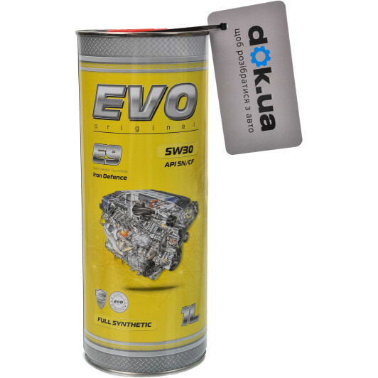 Моторное масло EVO E9 5W-30 1 л на Chery Tiggo