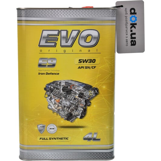 Моторное масло EVO E9 5W-30 для Audi Q3 4 л на Audi Q3