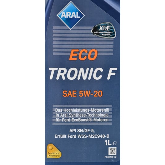 Моторное масло Aral EcoTronic F 5W-20 1 л на Volvo 780