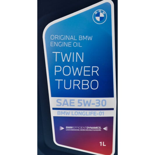 Моторное масло BMW Twinpower Turbo Longlife-01 5W-30 1 л на Renault 21