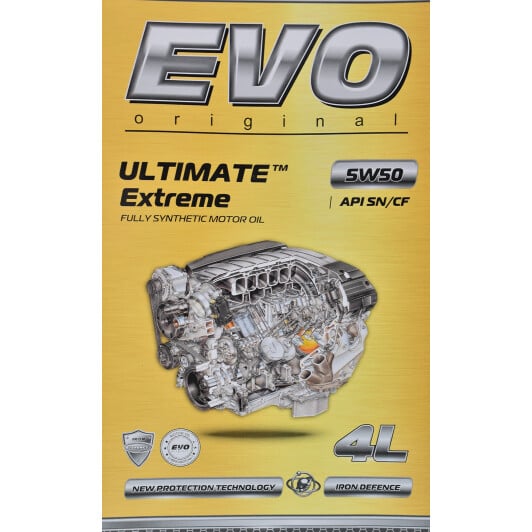 Моторное масло EVO Ultimate Extreme 5W-50 4 л на Opel Sintra