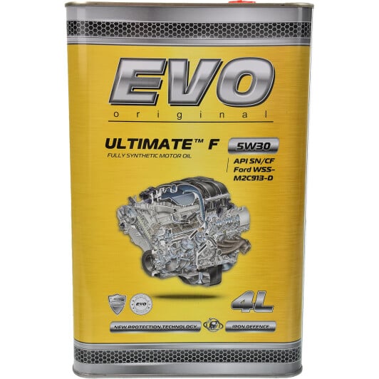 Моторное масло EVO Ultimate F 5W-30 4 л на Renault Kangoo
