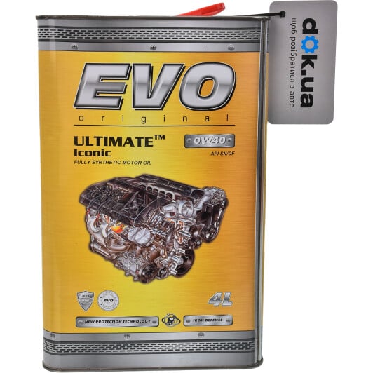Моторное масло EVO Ultimate Iconic 0W-40 4 л на Isuzu D-Max
