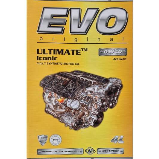 Моторна олива EVO Ultimate Iconic 0W-40 4 л на Mazda 6