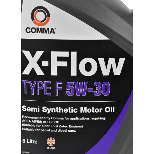 Моторна олива Comma X-Flow Type F 5W-30 5 л на BMW 1 Series