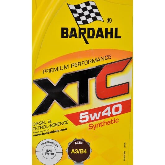 Моторна олива Bardahl XTC 5W-40 1 л на Porsche Cayman