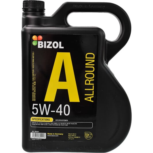 Моторное масло Bizol Allround 5W-40 5 л на Renault Scenic