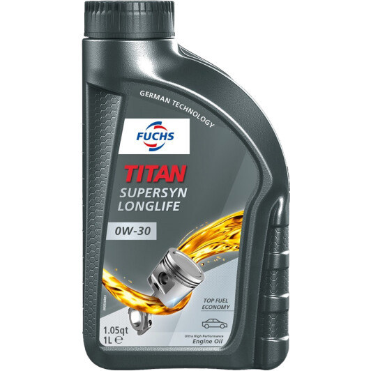Моторное масло Fuchs Titan Supersyn Long Life 0W-30 1 л на Toyota Aristo