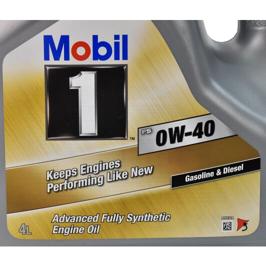 Моторное масло Mobil 1 FS 0W-40 4 л на SAAB 9-5
