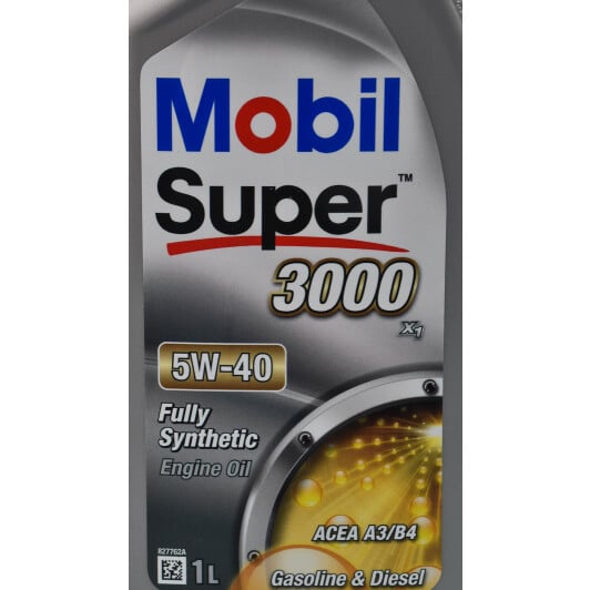Моторное масло Mobil Super 3000 X1 5W-40 1 л на Peugeot 107