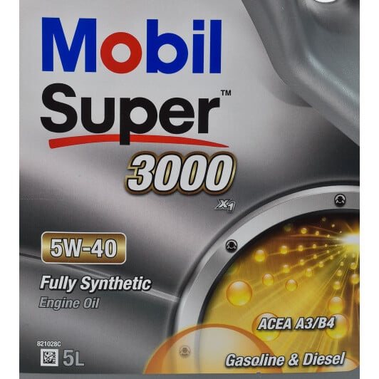 Моторное масло Mobil Super 3000 X1 5W-40 5 л на Ford Cougar