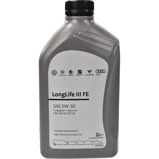 Моторное масло VAG LongLife III FE 0W-30 1 л на Kia Pride