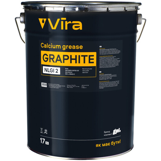 Смазка VIRA Graphite графитная кальциевая 17000 мл