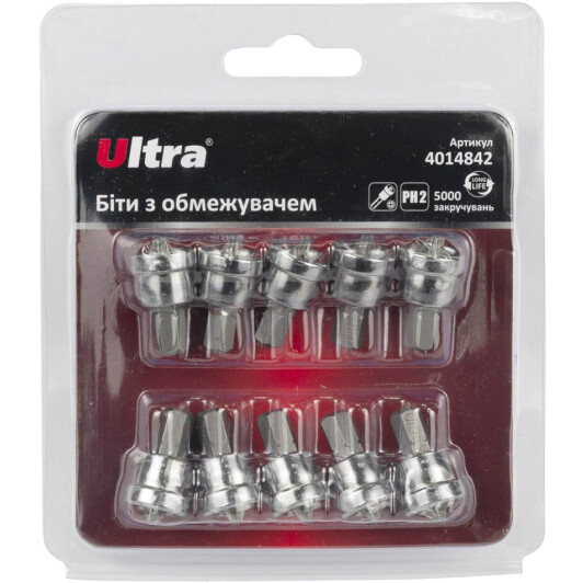 Набор бит Ultra 4014842 10 шт.