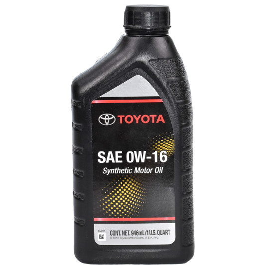 Моторное масло Toyota SN 0W-16 0,95 л на Chevrolet Niva