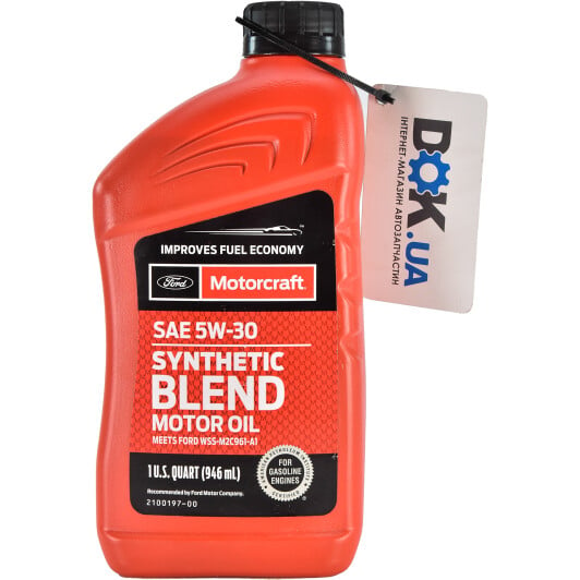 Моторное масло Ford Motorcraft Synthetic Blend 5W-30 0,95 л на Subaru Justy
