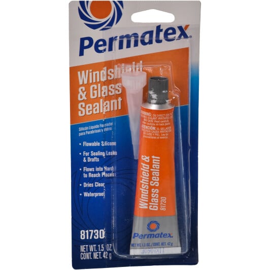Permatex Flowable Silicone Windshield & Glass Sealer герметик прозорий