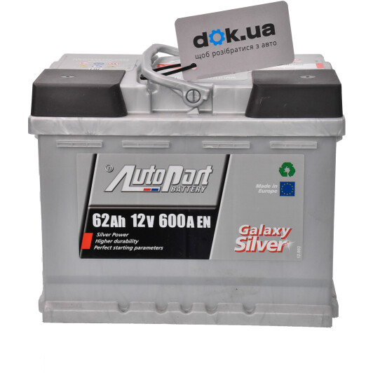 Аккумулятор AutoParts 6 CT-62-R Galaxy Silver ARL062GAS0