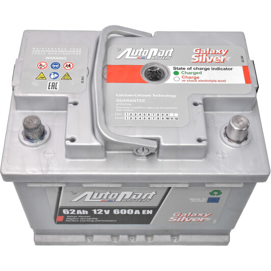 Аккумулятор AutoParts 6 CT-62-R Galaxy Silver ARL062GAS0