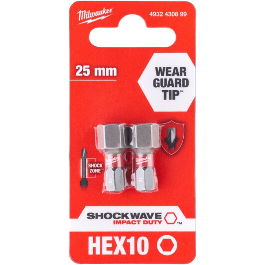 Набор бит Milwaukee Shockwave 4932430899 2 шт.