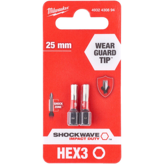 Набор бит Milwaukee Shockwave 4932430894 2 шт.