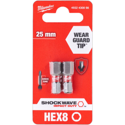 Набор бит Milwaukee Shockwave 4932430898 2 шт.
