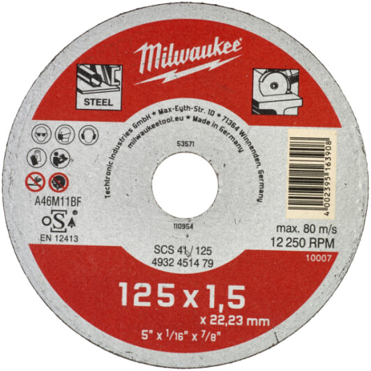 Круг відрізний Milwaukee 4932451479 125 мм