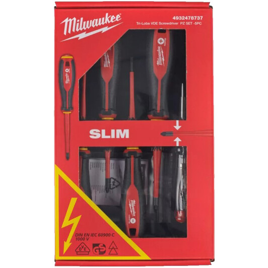 Набор отверток диэлектрических Milwaukee 4932478737 5 шт.