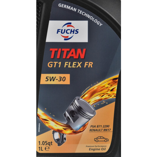 Моторное масло Fuchs Titan GT1 Flex FR 5W-30 1 л на Hyundai i20