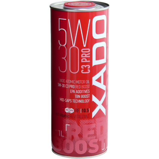 Моторное масло Xado Atomic Oil C3 Pro RED BOOST 5W-30 1 л на Hyundai Stellar
