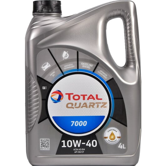 Моторное масло Total Quartz 7000 10W-40 4 л на Renault Fluence