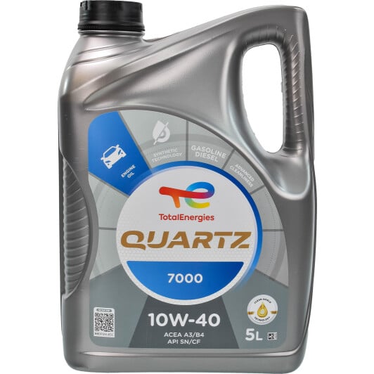 Моторна олива Total Quartz 7000 10W-40 5 л на Fiat Linea