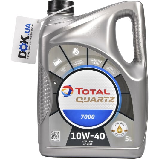 Моторное масло Total Quartz 7000 10W-40 5 л на Alfa Romeo 159