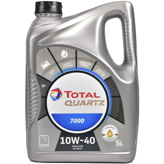 Моторна олива Total Quartz 7000 10W-40 5 л на Opel Vivaro