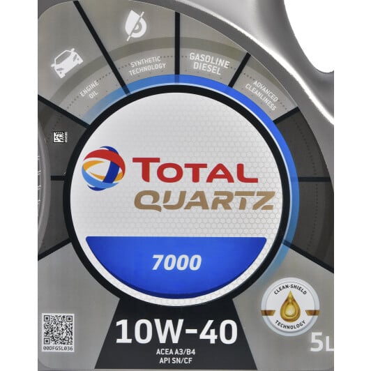 Моторное масло Total Quartz 7000 10W-40 5 л на Dodge Charger