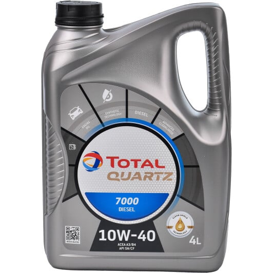 Моторное масло Total Quartz 7000 Diesel 10W-40 4 л на Volkswagen CC